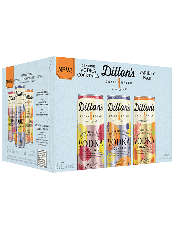 Dillon's Vodka Cocktails Varity Pack 12 Cans