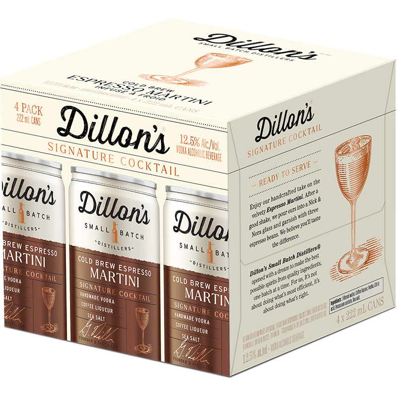 Dillon's Cold Brew Espresso Martini 4 Cans