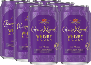 Crown Royal Whiskey Cola 6 Cans