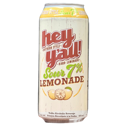 Hey Y'All Sour 7% Lemonade 473ml