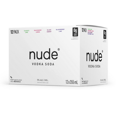 Nude Vodka Soda Variety Pack 12 Cans