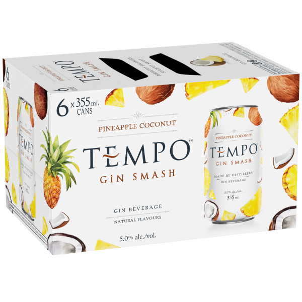 Tempo Gin Smash Pineapple Coconut 6 Cans