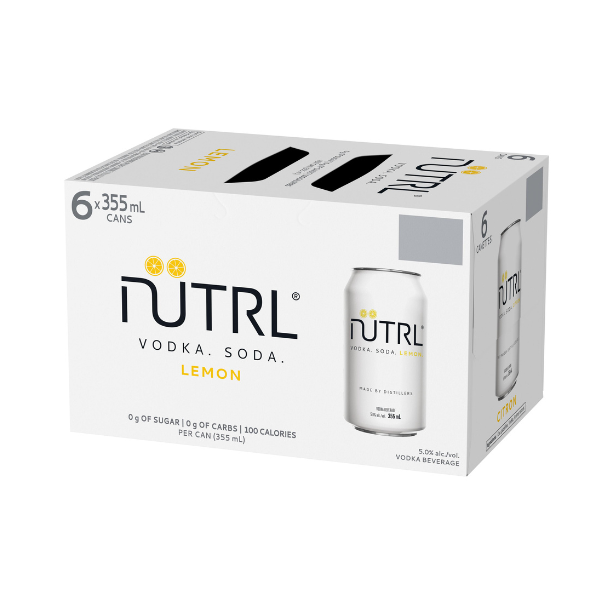 Nutrl Vodka Soda Lemon 6 Cans