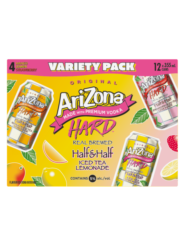 Arizona Hard Iced Tea Half & Half Mixer 12x355mL