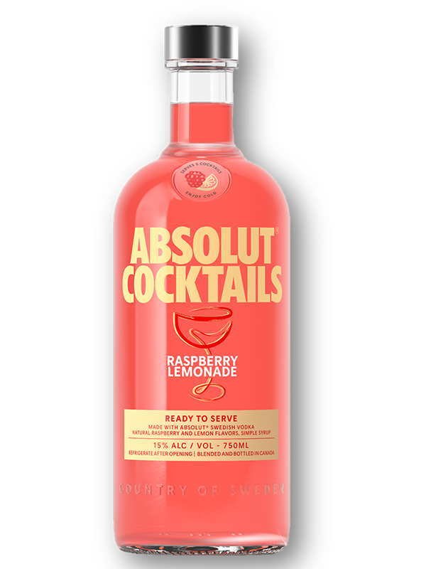 Absolut Raspberry Lemonade Cocktail 750mL