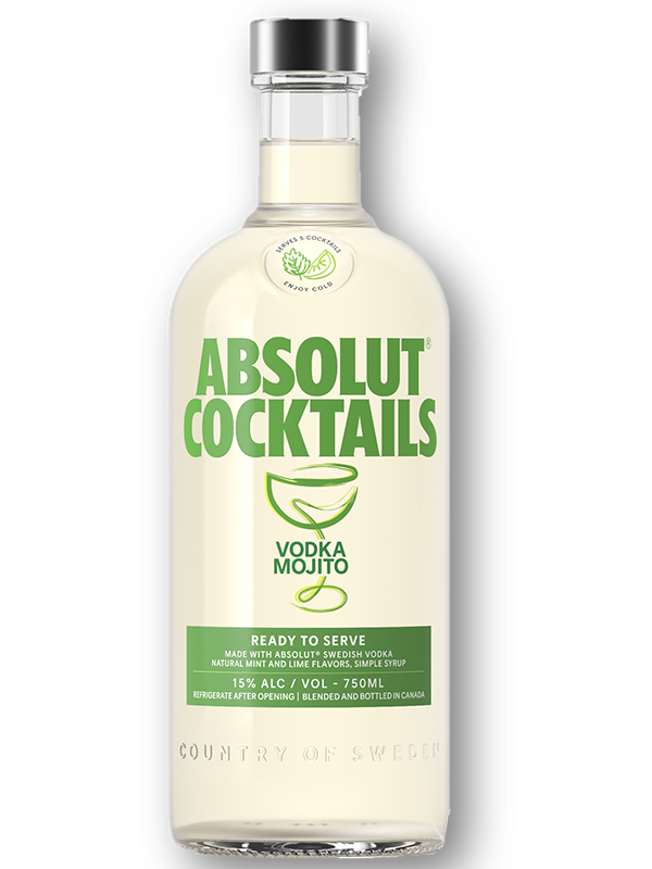 Absolut Vodka Mojito Cocktail 750mL