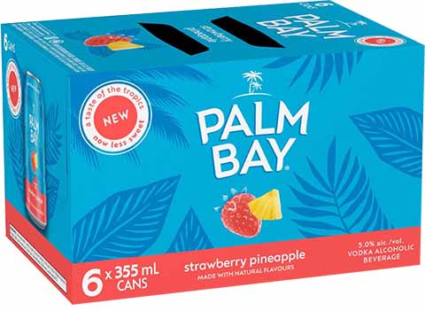 Palm Bay Strawberry Pineapple 6x355ml
