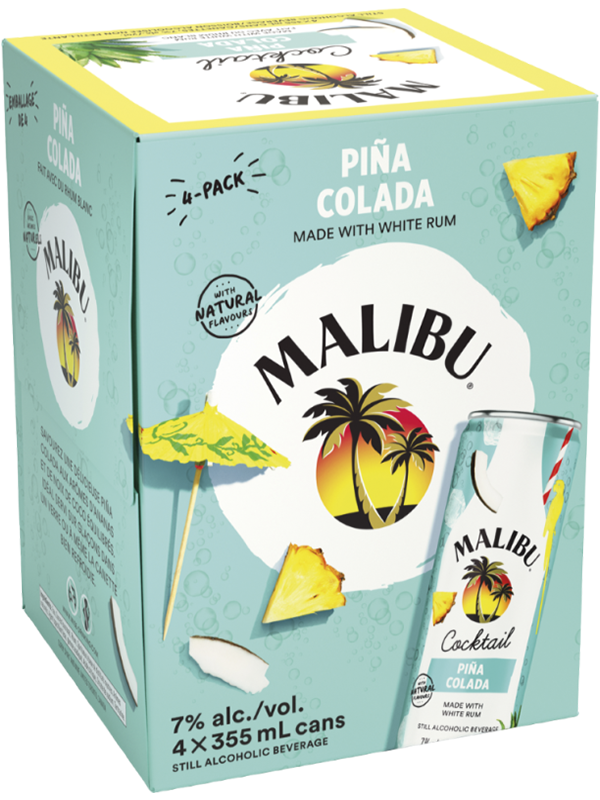 Malibu Pina Colada 4pk 4x355ml