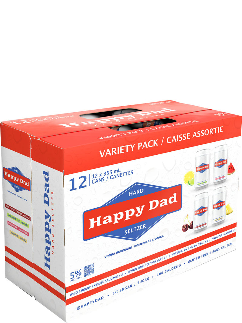 Happy Dad Hard Seltzer Variety Pack 12 Cans
