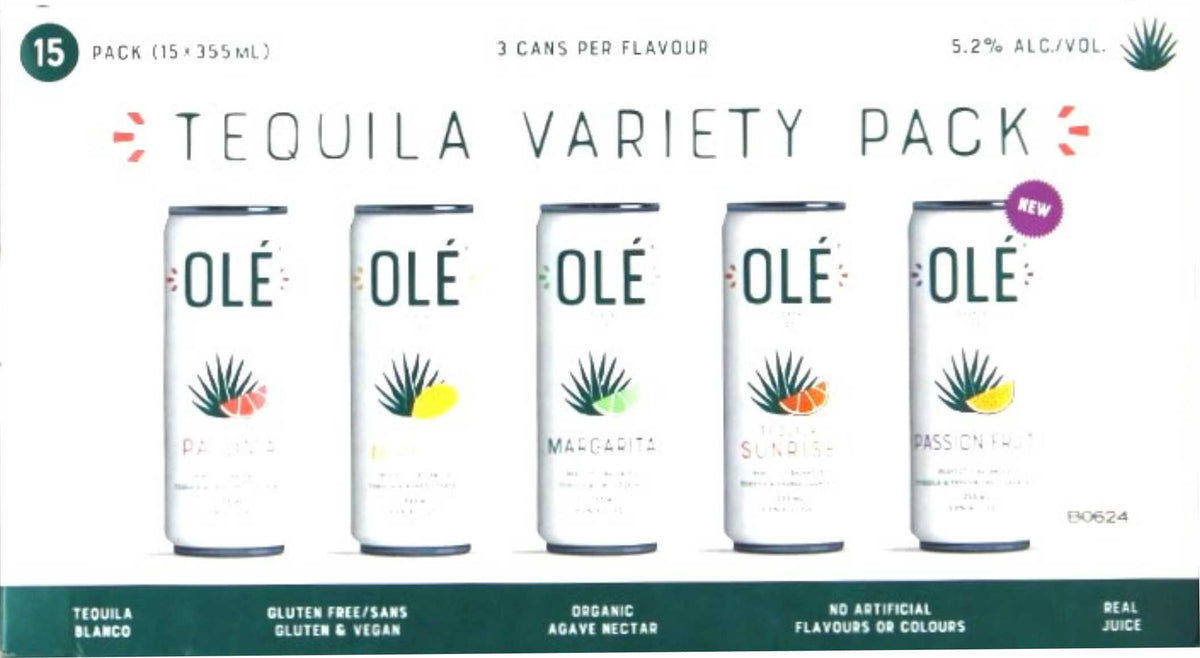 Ole Tequila Variety Pack 15 Cans