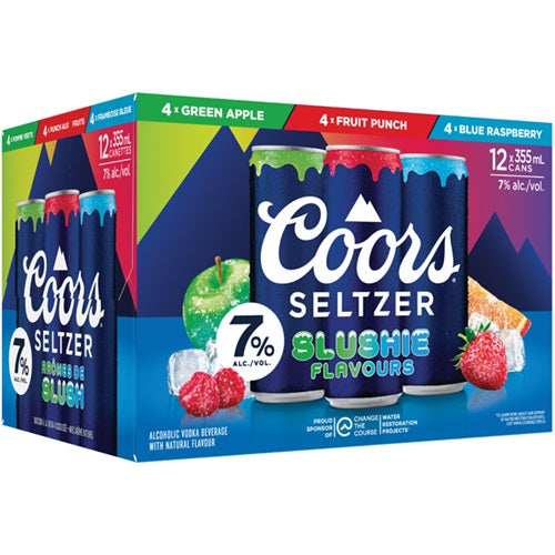 Coors Seltzer Slushie 7.0 Variety Pack 12 Cans
