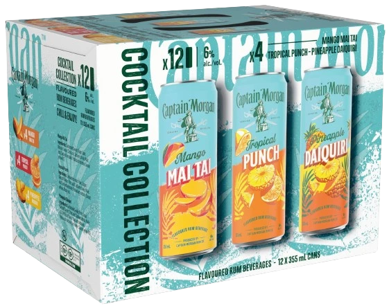 Captain Morgan Cocktail Collection 12x355mL