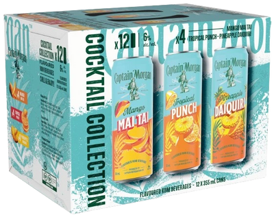 Captain Morgan Cocktail Collection 12 Cans