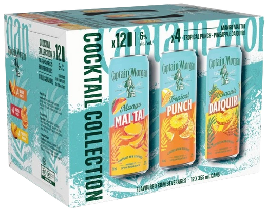Captain Morgan Cocktail Collection 12 Cans