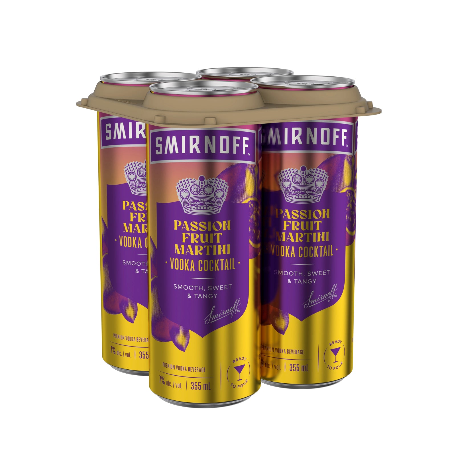 Smirnoff Passion Fruit Vodka Cocktail 4 Cans