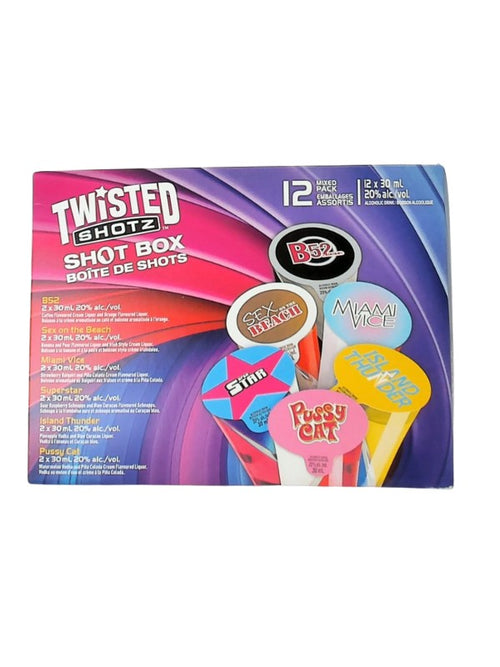 Twisted Shotz Shot Box V3 12 Pack