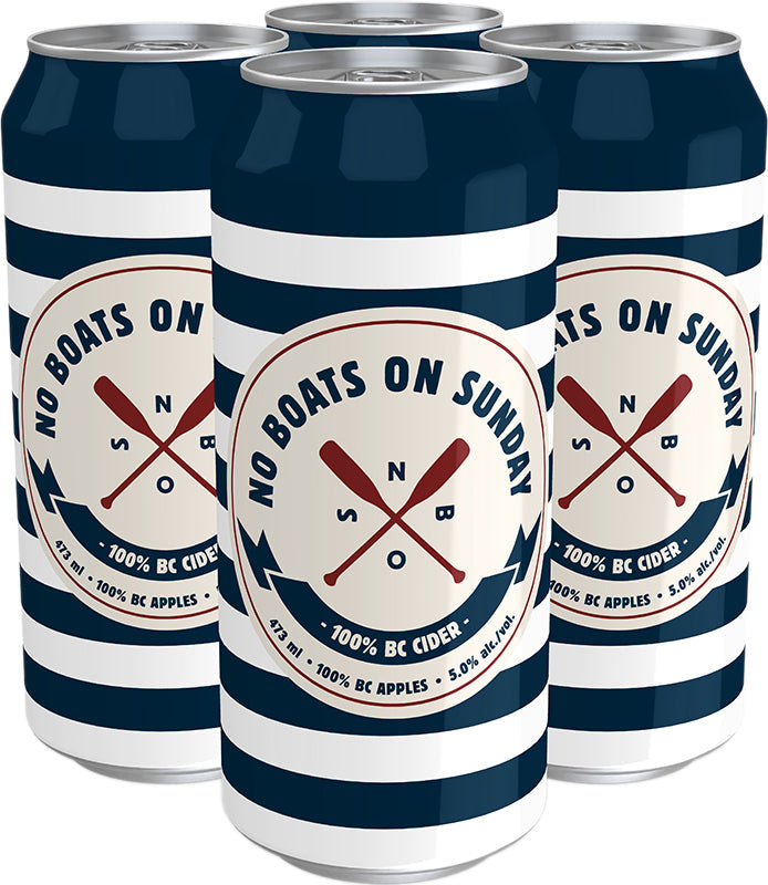 No Boats On Sunday 100% Cider 4 Cans