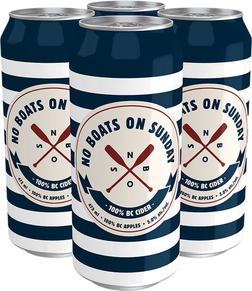 No Boats On Sunday 100% Cider 4 Cans