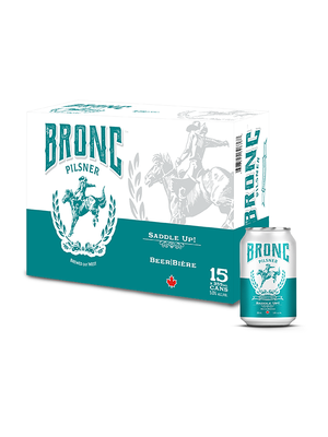 Bronc Pilsner 15 Cans