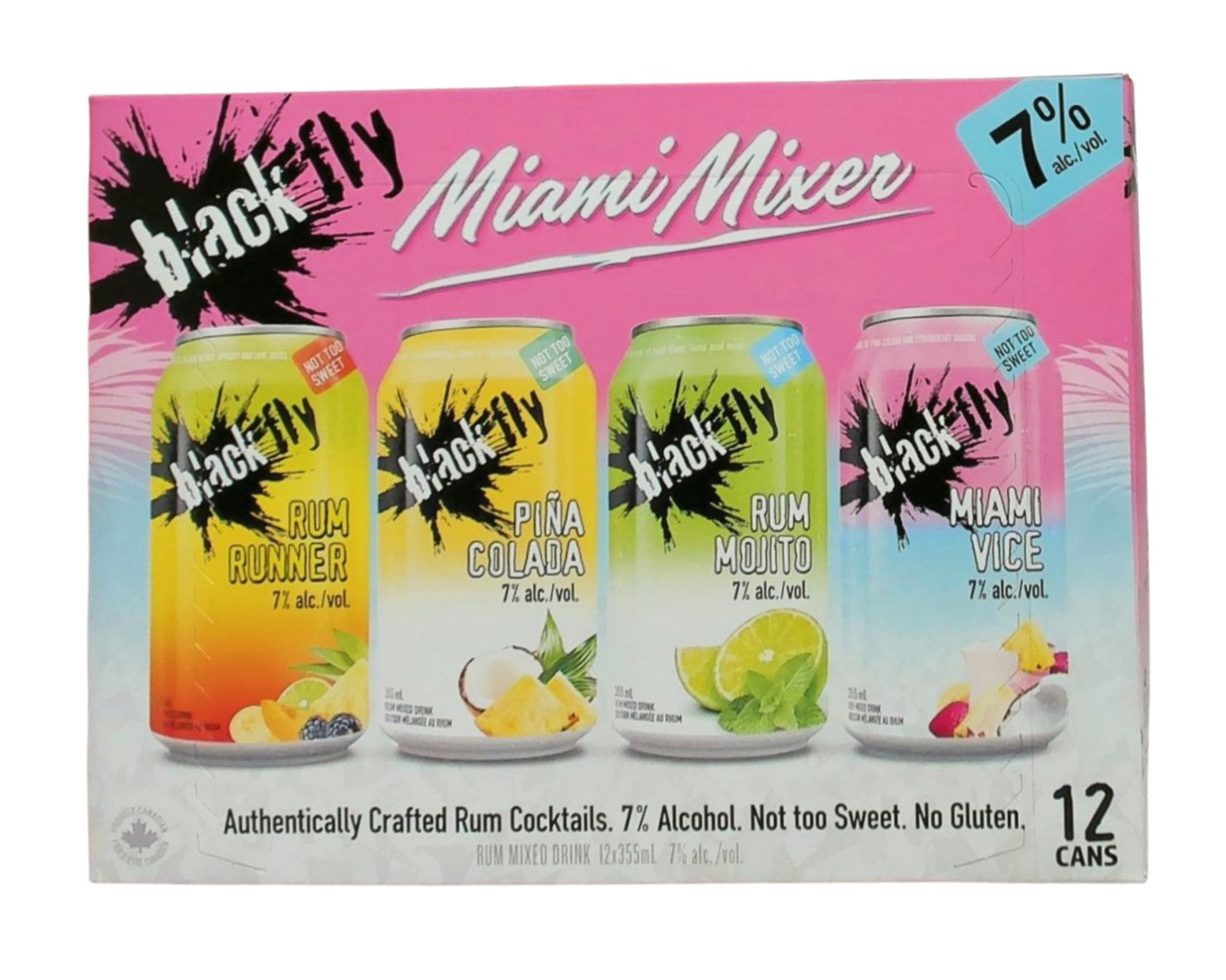 Black Fly Tropical Rum Mixer 12 Cans