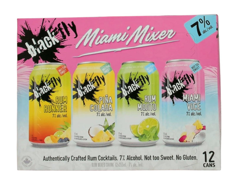 Black Fly Tropical Rum Mixer 12 Cans