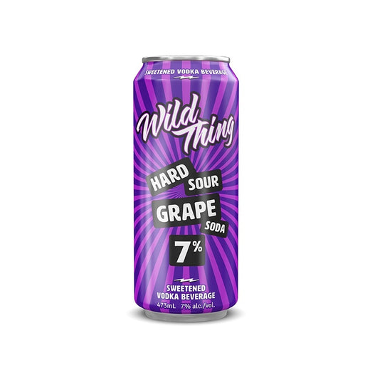 Wild Thing Hard Sour Grape Soda 473ml