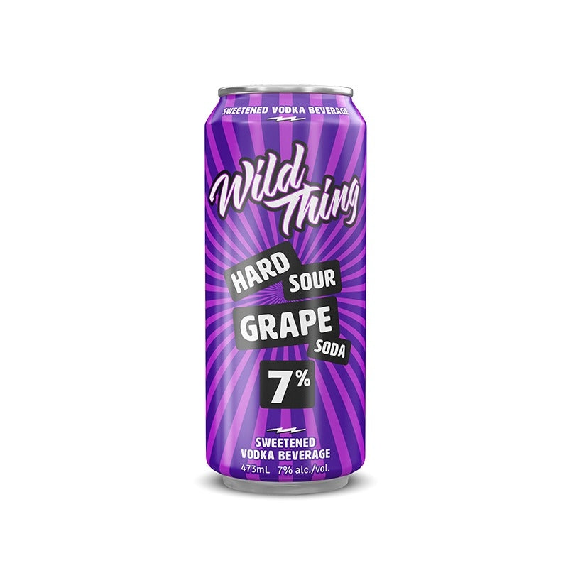 Wild Thing Hard Sour Grape Soda 473ml