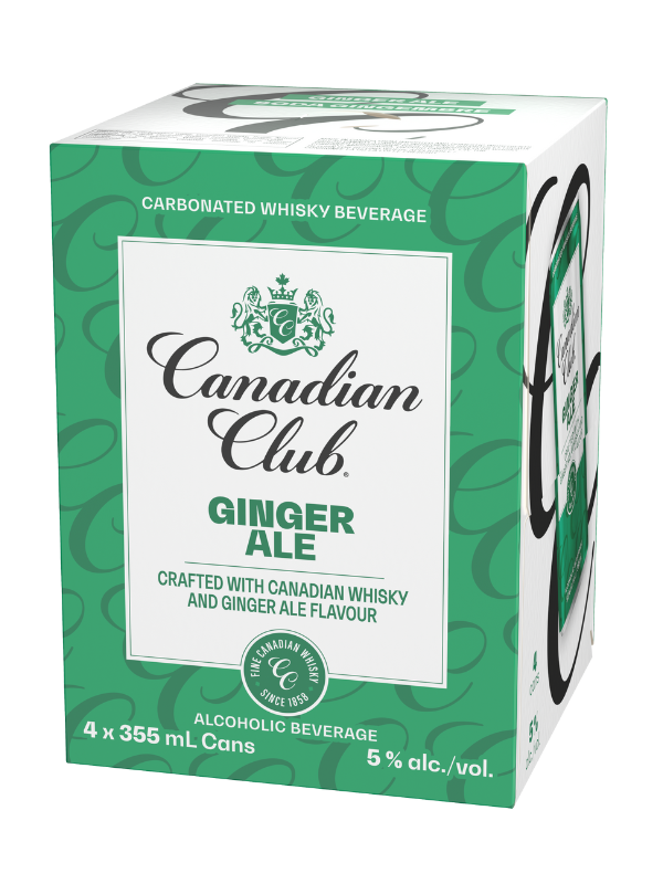 Canadian Club & Ginger Ale 4 Cans