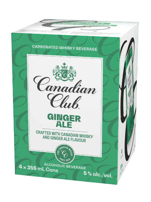 Canadian Club & Ginger Ale 4x355ml