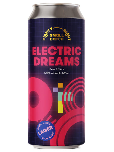 Eighty Eight Brewing Electric Dreams Czech Lager 4 Cans