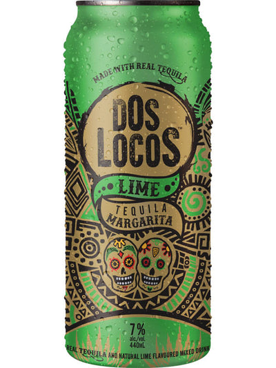 Dos Locos Lime Margarita 440ml