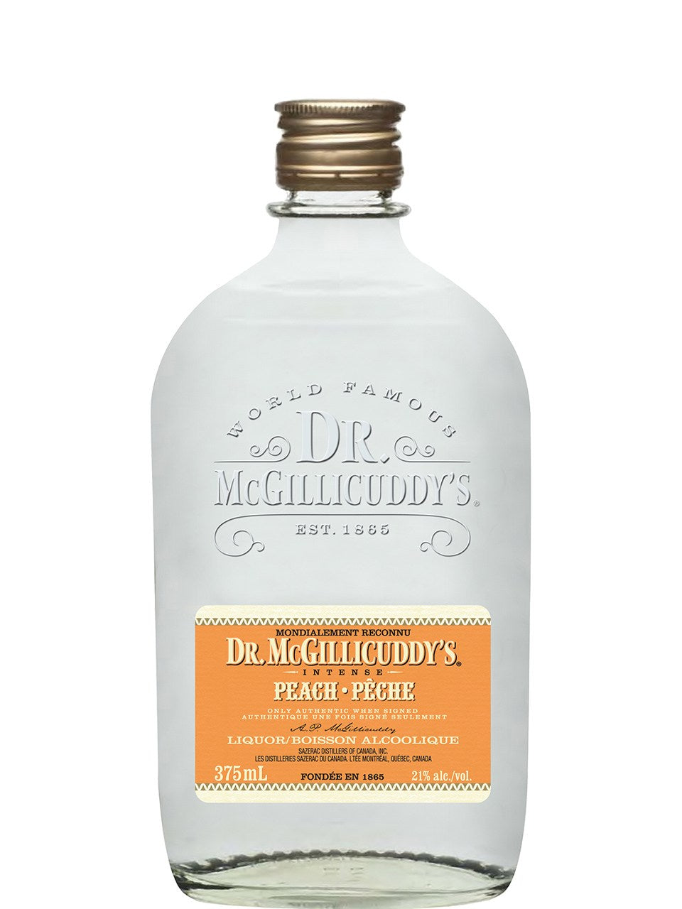 Dr Mcgillicuddy'S Peach Schnapps 375mL