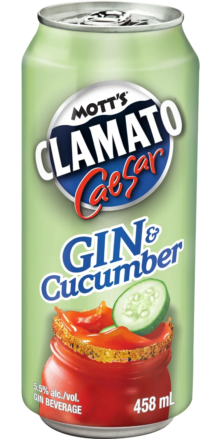Mott's Clamato Caesar Gin Cucumber 458mL