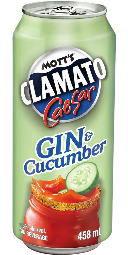 Mott's Clamato Caesar Gin Cucumber 458mL