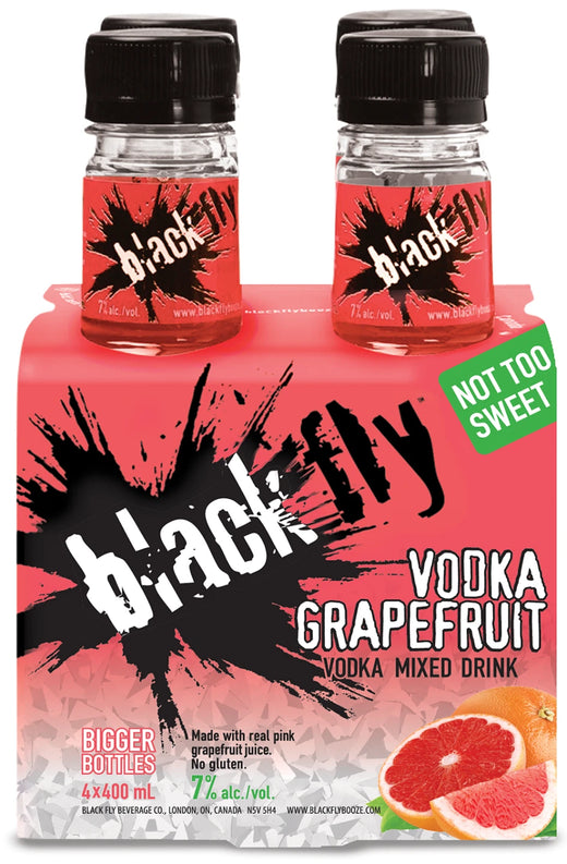 Black Fly Vodka Grapefruit 4x440mL