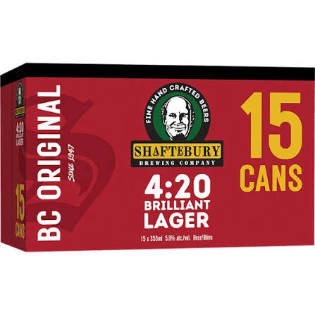 Shaftebury 4:20 Brilliant Lager 15x355mL