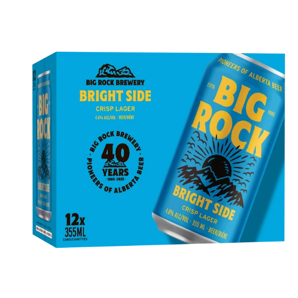 Big Rock Bright Side Lager 12x355mL