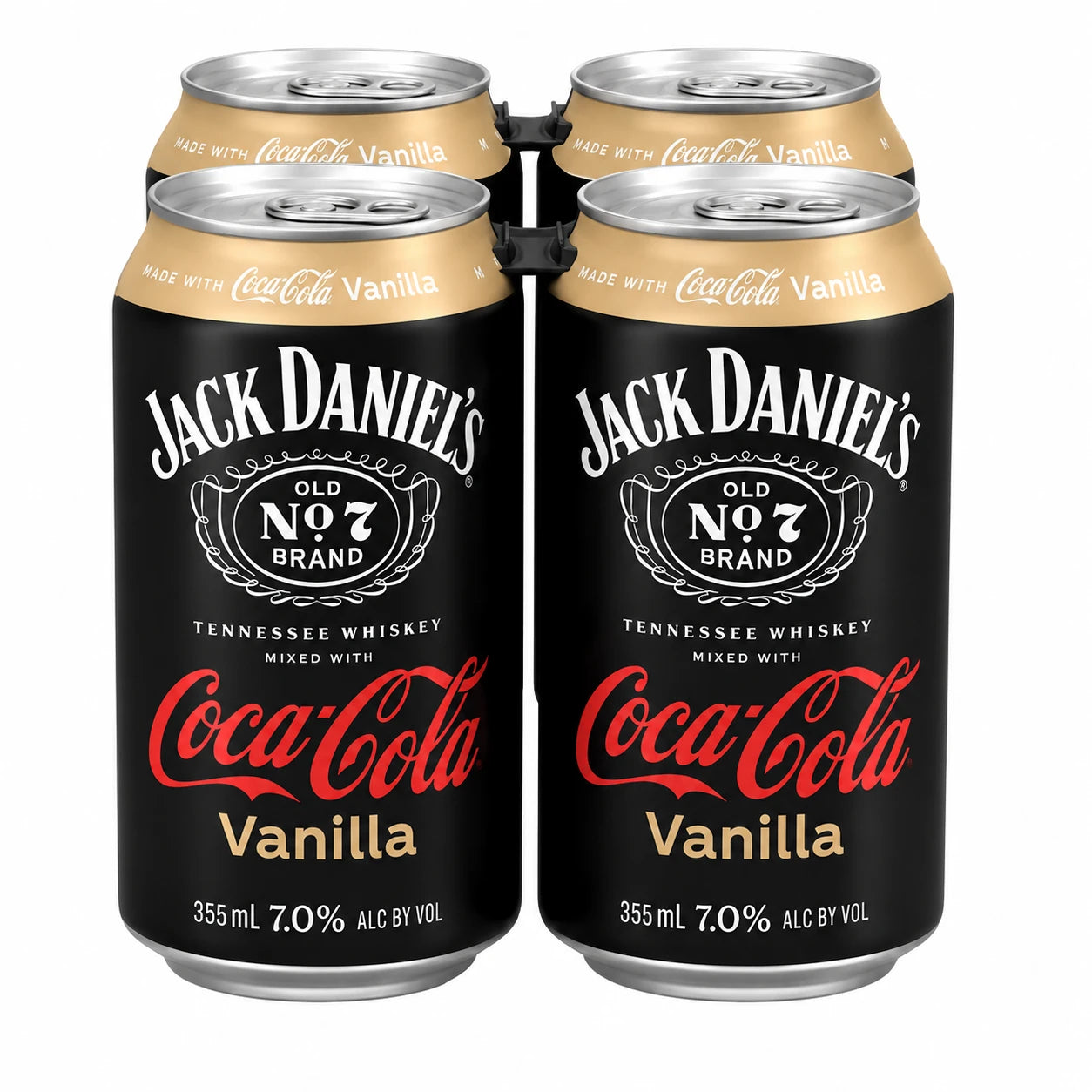 Jack Daniels & Coca-Cola Vanilla 4x355mL