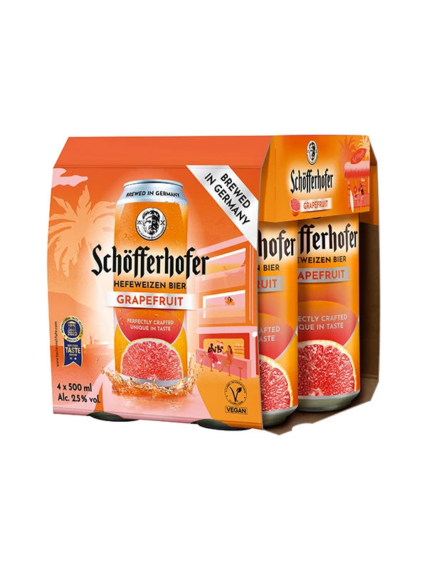 Schofferhofer Grapefruit 4 Cans 4x500mL