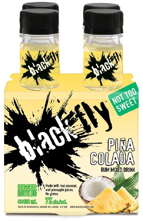 Black Fly Rum Pina Colada 4x400mL