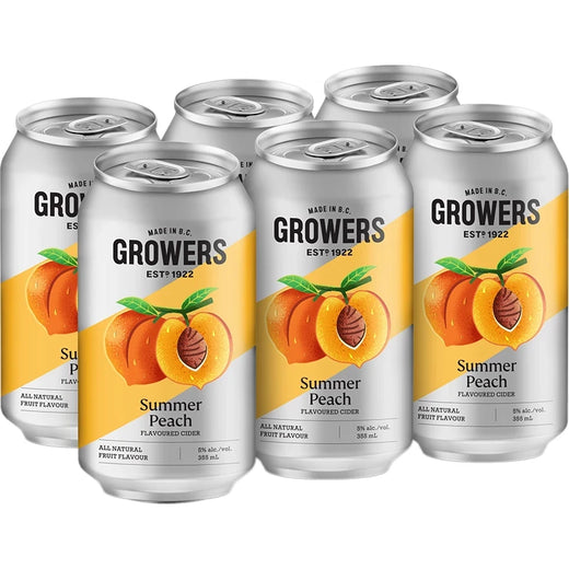 Growers Peach 6x355mL