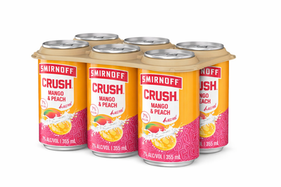 Sminroff Crush Mango Peach 6 Cans