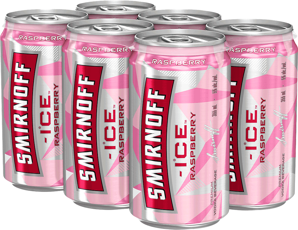 Smirnroff Ice Raspberry 6 Cans