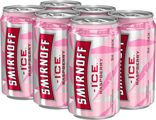 Smirnroff Ice Raspberry 6 Cans
