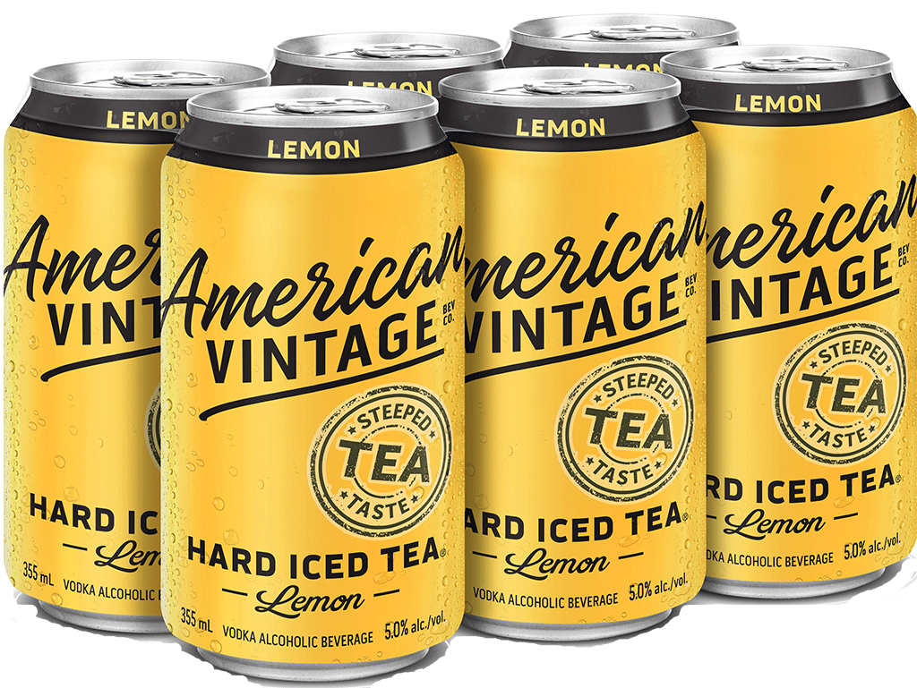 American Vintage Iced Tea Lemon 6 Cans