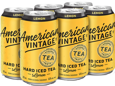 American Vintage Iced Tea Lemon 6 Cans