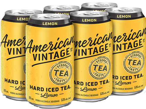 American Vintage Iced Tea Lemon 6 Cans