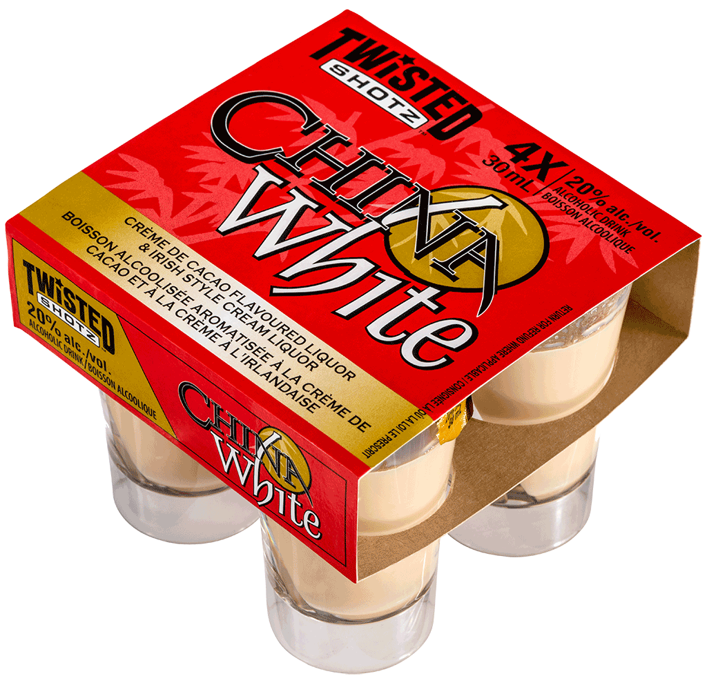 Twisted Shotz China White 4Pack