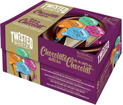 Twisted Shotz Chocolate Box 8x25ml