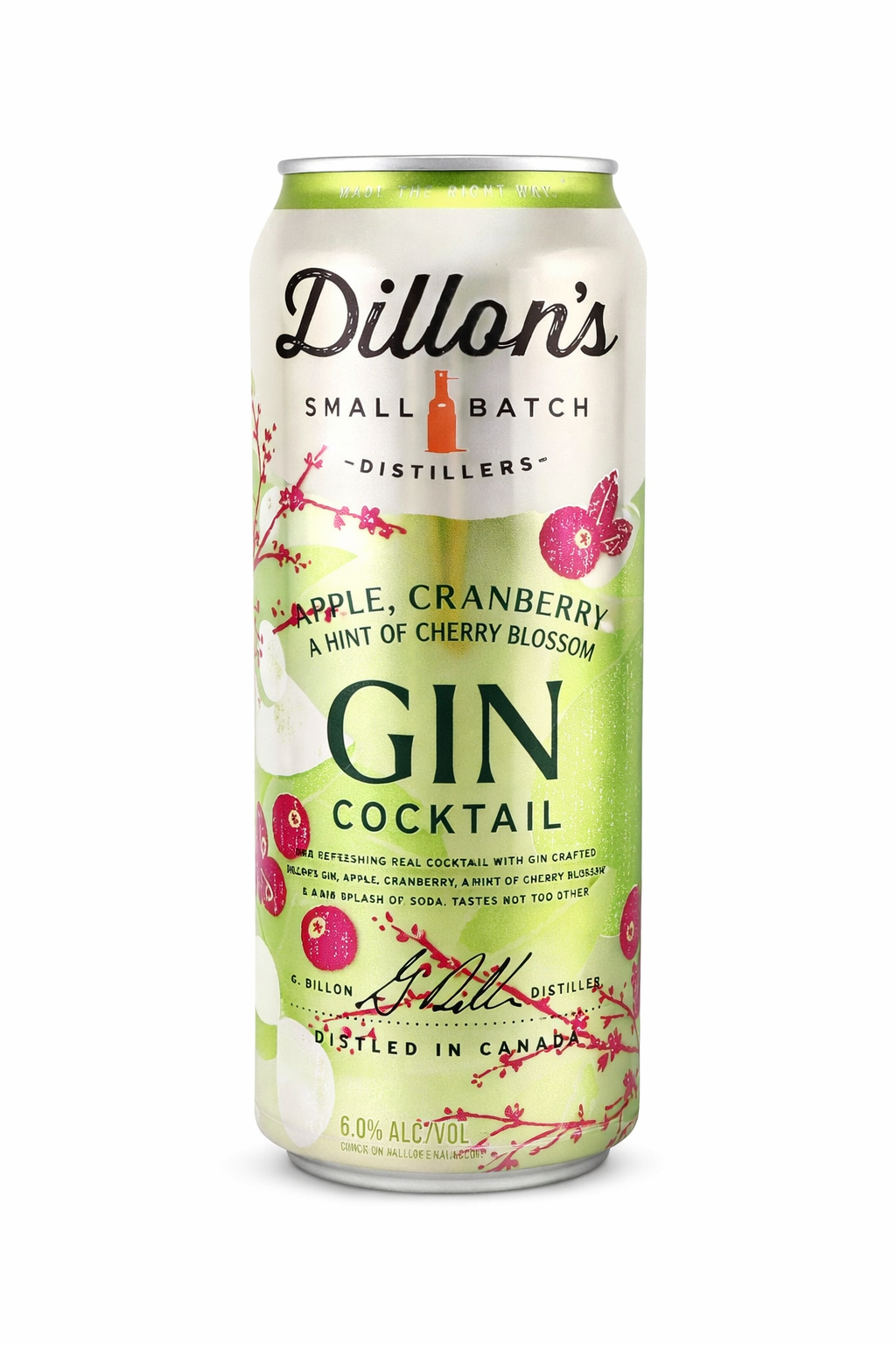 Dillon's Gin Cocktail Apple  Cranberry 473ml
